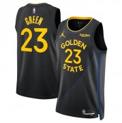 Cheap Men's Golden State Warriors #23 Draymond Green Black 2024-25 Statement Edition Stitched Basketball Jersey
