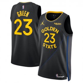 Cheap Men\'s Golden State Warriors #23 Draymond Green Black 2024-25 Statement Edition Stitched Basketball Jersey