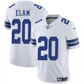 Men\'s Dallas Cowboys #20 Kaiir Elam White 2025 Vapor Untouchable Limited Football Stitched Jersey Cheap