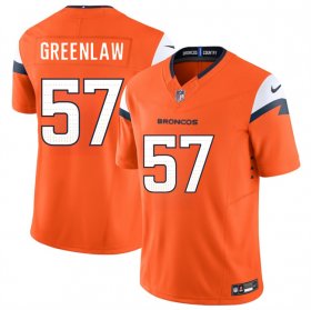 Men\'s Denver Broncos #57 Dre Greenlaw Orange 2025 F.U.S.E. Vapor Limited Football Stitched Jersey Cheap