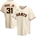 Wholesale Cheap Men's San Francisco Giants 31 LaMonte Wade Jr Cream 2021 Replica Home Jersey
