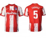 Wholesale Cheap Men 2021-2022 Club Atletico Madrid home aaa version red 5 Nike Soccer Jersey