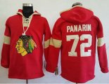 Wholesale Cheap Blackhawks #72 Artemi Panarin Red Pullover Hoodie Stitched NHL Jersey
