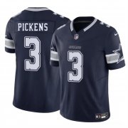 Men's Dallas Cowboys #3 George pickens Navy 2025 F.U.S.E. Vapor Untouchable Limited Football Stitched Jersey Cheap