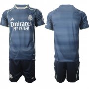 Cheap Men's Real Madrid Custom 2025-26 Navy Away Soccer Jersey Suit