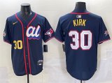 Men's American League #30 Alejandro Kirk Navy 2025 All-Star Edition Limited Stitched Baseball Jersey Cheap Wholesale