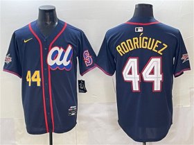 Men\'s American League #44 Julio Rodriguez Navy 2025 All-Star Edition Limited Stitched Baseball Jersey Cheap Wholesale