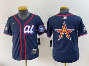 Cheap Youth American League Houston Astros Team Big Logo Navy 2025 All-Star Edition Limited Stitched Baseball Jersey