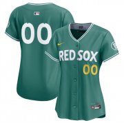 Women's Boston Red Sox ACTIVE PLAYER Custom Green 2025 City Connect Limited Stitched Baseball Jersey(Run Small) Cheap