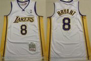 Cheap Men's Los Angeles Lakers #8 Kobe Bryant Yellow Throwback Stitched Basketball Jersey