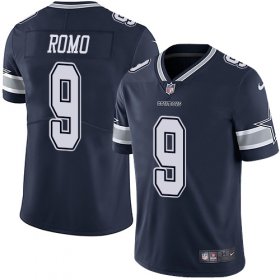 Wholesale Cheap Nike Cowboys #9 Tony Romo Navy Blue Team Color Youth Stitched NFL Vapor Untouchable Limited Jersey