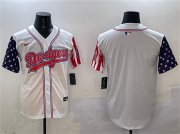 Cheap Men's Los Angeles Dodgers Blank White Limited Stitched Baseball Jersey