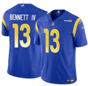 Men's Los Angeles Rams #13 Stetson Bennett IV Blue 2024 F.U.S.E. Vapor Untouchable Football Stitched Jersey Cheap Wholesale