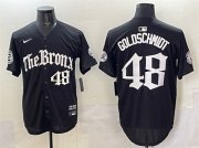 Men's New York Yankees #48 Paul Goldschmidt Black 'Gothic Legacy Edition' Vapor Premier Limited Stitched Baseball Jersey Cheap Wholesale