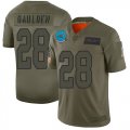 Wholesale Cheap Nike Panthers #28 Rashaan Gaulden Camo Men's Stitched NFL Limited 2019 Salute To Service Jersey