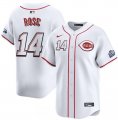 Cheap Men's Cincinnati Reds #14 Pete Rose White 2025 Speedway Classic Home Limited Stitched Baseball Jersey