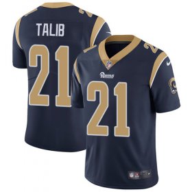 Wholesale Cheap Nike Rams #21 Aqib Talib Navy Blue Team Color Men\'s Stitched NFL Vapor Untouchable Limited Jersey
