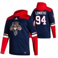 Wholesale Cheap Florida Panthers #94 Ryan Lomberg Adidas Reverse Retro Pullover Hoodie Navy