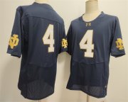 Men's Notre Dame Fighting Irish #4 Jeremiyah Love Navy Limited Stitched Jersey Cheap Wholesale
