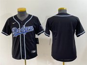 Cheap Youth Los Angeles Dodgers Blank Black Stitched Baseball Jersey