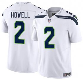 Cheap Men\'s Seattle Seahawks #2 Sam Howell White 2025 F.U.S.E. Vapor Limited Football Stitched Jersey