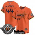 Men's Houston Astros #44 Yordan Alvarez Orange 2025 City Connect Limited Stitched Baseball Jersey Cheap