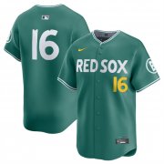 Cheap Men's Boston Red Sox #16 Jarren Duran Green 2025 City Connect Limited Stitched Baseball Jersey