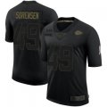 Wholesale Cheap Men's Kansas City Chiefs #49 Daniel Sorensen 2020 Salute To Service Jersey - Limited Black