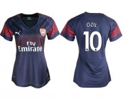 Wholesale Cheap Women's Arsenal #10 Ozil Away Soccer Club Jersey