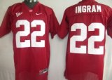 Wholesale Cheap Alabama Crimson Tide #22 Ingram Red Jersey
