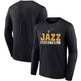 Men\'s Utah Jazz Black Let\'s Go Long Sleeve T-Shirt
