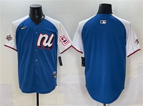 Men\'s National League St. Louis Cardinals Blank Blue Alternate 2025 All-Star Edition Limited Stitched Baseball Jersey Cheap Wholesale