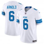 Cheap Men's Detroit Lions #6 Terrion Arnold White 2025 F.U.S.E. Vapor Limited Football Stitched Jersey