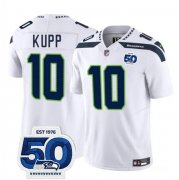 Men's Seattle Seahawks #10 Cooper Kupp White 2025 F.U.S.E. Vapor Untouchable Limited Football Stitched Jersey Cheap Wholesale