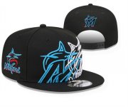 Cheap Miami Marlins 2025 Stitched Snapback Hats 0012