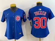 Youth Chicago Cubs #30 Kyle Tucker Royal 'Ryne Sandberg Tribute' Vapor Limited V3 Stitched Baseball Jersey Cheap Wholesale