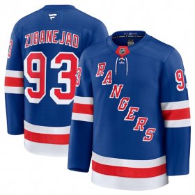 Men\'s New York Rangers #93 Mika Zibanejad Royal 2024-25 Home Stitched Hockey Jersey