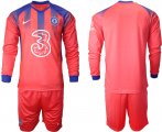 Wholesale Cheap Men 2021 Chelsea away Long sleeve soccer jerseys