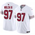 Cheap Men's Arizona Cardinals #97 Walter Nolen III White 2025 Draft F.U.S.E. Vapor Untouchable Limited Football Stitched Jersey