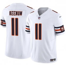 Men\'s Chicago Bears #11 Case Keenum White 2025 F.U.S.E. Vapor Untouchable Limited Football Stitched Jersey Cheap Wholesale