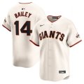 Cheap Men's San Francisco Giants #14 Patrick Bailey Cream 2024 Home Limited Stitched Baseball Jersey