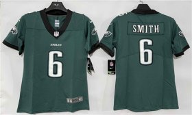 Women\'s Philadelphia Eagles #6 DeVonta Smith Green New Vapor Untouchable Limited Football Stitched Jersey(Run Small) Cheap Wholesale