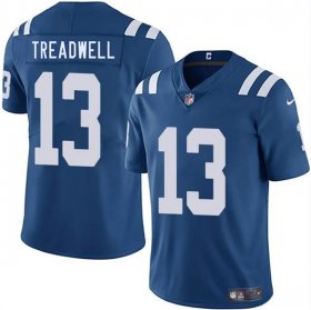 Men\'s Indianapolis Colts #13 Laquon Treadwell Blue 2025 Vapor Limited Football Stitched Jersey Cheap