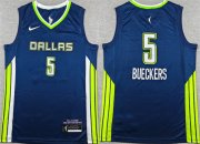 Cheap Men's Dallas Wings #5 Paige Bueckers Navy Stitched Basketball Jersey