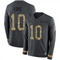 Wholesale Cheap Nike Packers #10 Jordan Love Anthracite Salute to Service Men's Stitched NFL Limited Therma Long Sleeve Jersey