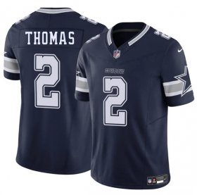 Men\'s Dallas Cowboys #2 Juanyeh Thomas Navy 2025 F.U.S.E. Vapor Untouchable Limited Football Stitched Jersey Cheap