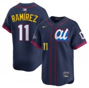Cheap Men's American League #11 Jose Ramirez Navy 2025 All-Star Edition Limited Stitched Baseball Jersey