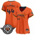 Women's Houston Astros #44 Yordan Alvarez Orange 2025 City Connect Limited Stitched Baseball Jersey(Run Small) Cheap