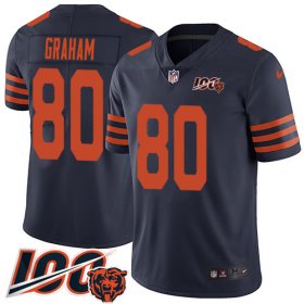 Wholesale Cheap Nike Bears #80 Jimmy Graham Navy Blue Alternate Men\'s Stitched NFL 100th Season Vapor Untouchable Limited Jersey
