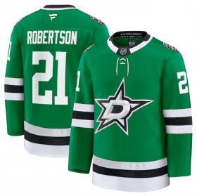 Men\'s Dallas Stars #21 Jason Robertson Green 2024-25 Home Stitched Hockey Jersey